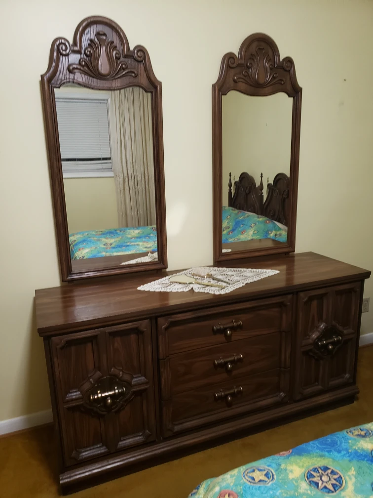Bedroom Set - Dresser, Nightstands, and Armoire - photo 2