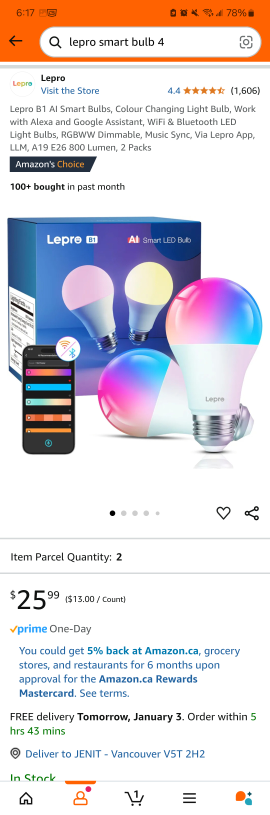 Lepro Smart Bulbs 4 pack - photo 2