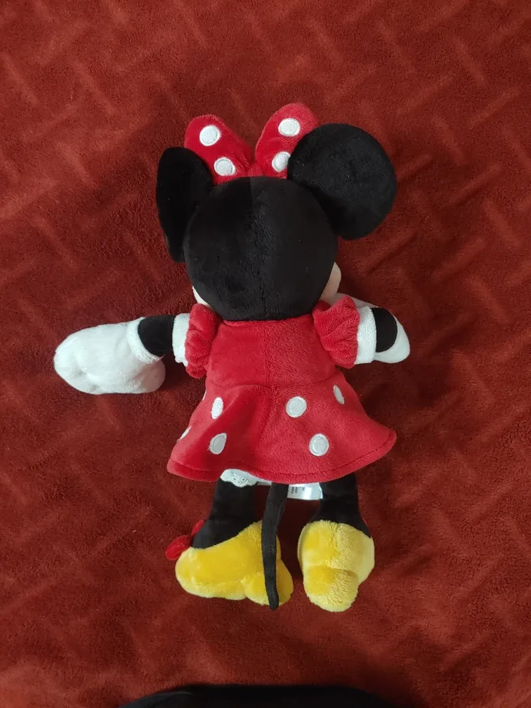 Minnie Mouse Plush Disney Store 15” Polka Dot Red Dress image indicator(2)