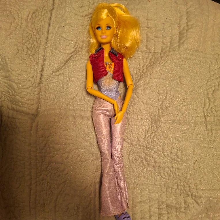 Vintage Barbie Doll with Red Vest and Lavender Pants thumbnail