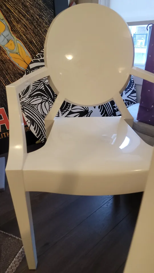 Pair of Kartell Masters White Ghost Chairs image indicator(3)