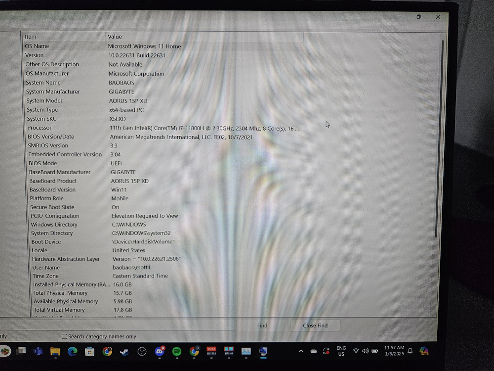 Auorus 15P XD Laptop RTX 3070 I7-11800h - photo 2