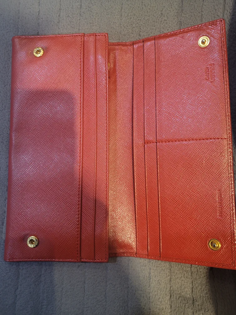 Prada Red Leather Wallet image indicator(2)