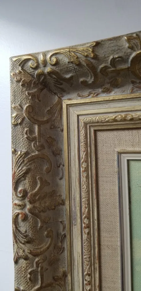 Vintage Framed Landscape Painting image indicator(3)