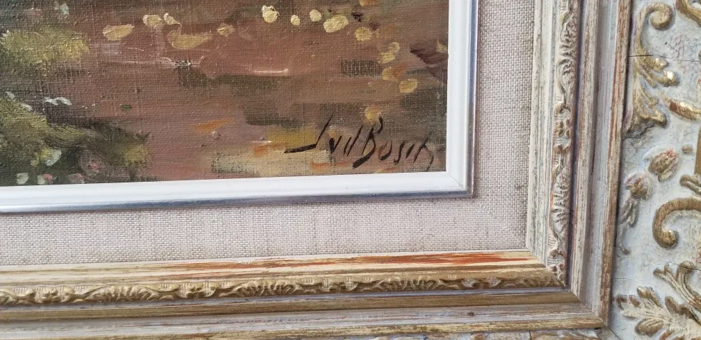 Vintage Framed Landscape Painting image indicator(6)