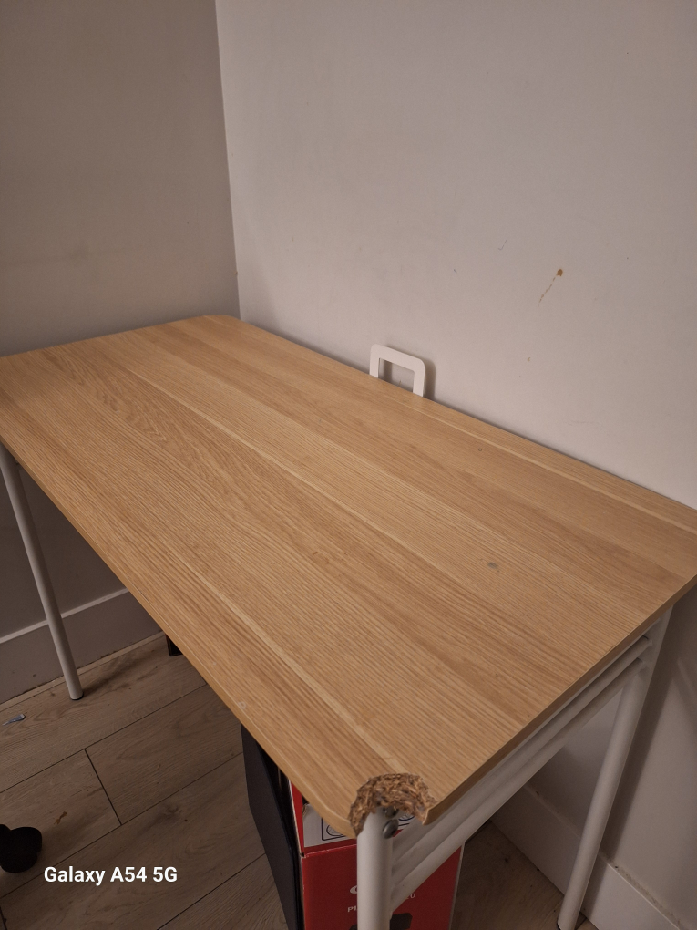 Small Writing Desk - Light Wood - photo 2