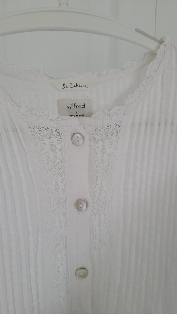 Aritzia Wilfred Free La Bohème White Eyelet lace Dress - photo 2