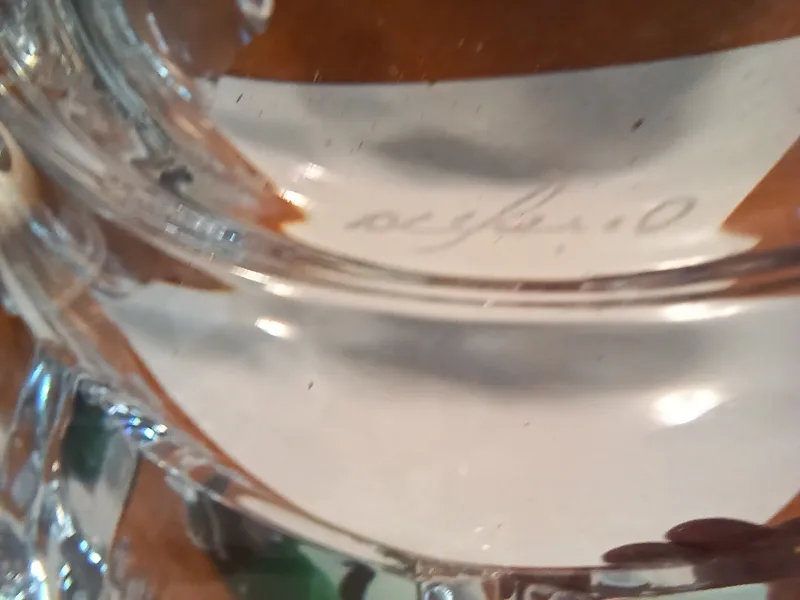 Genuine Orrefors Crystal Bowl, signed. Mint condition image indicator(2)