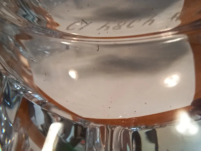 Genuine Orrefors Crystal Bowl, signed. Mint condition image indicator(3)