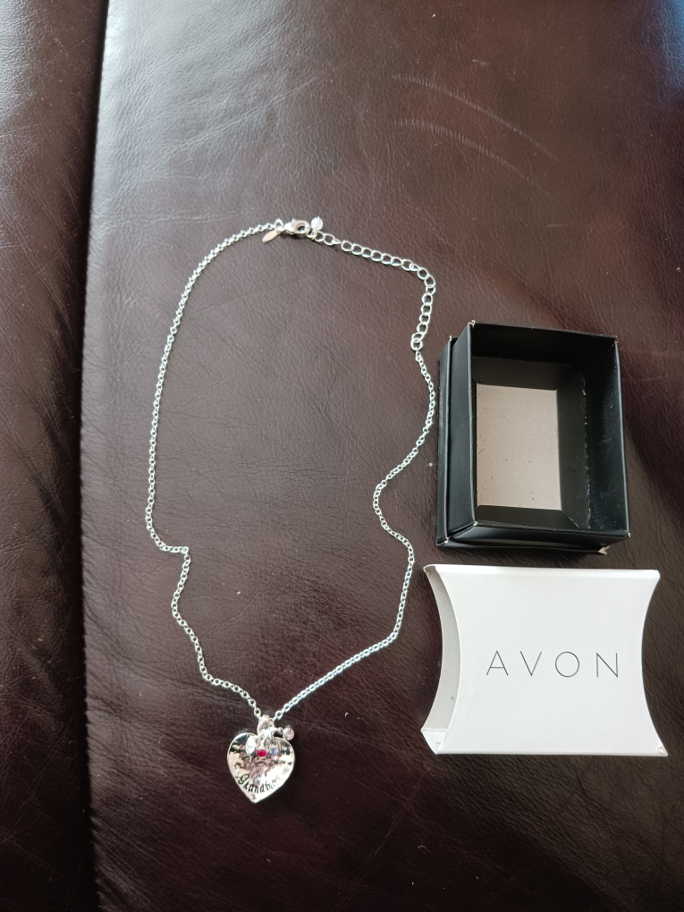 Avon Grandma Heart Necklace