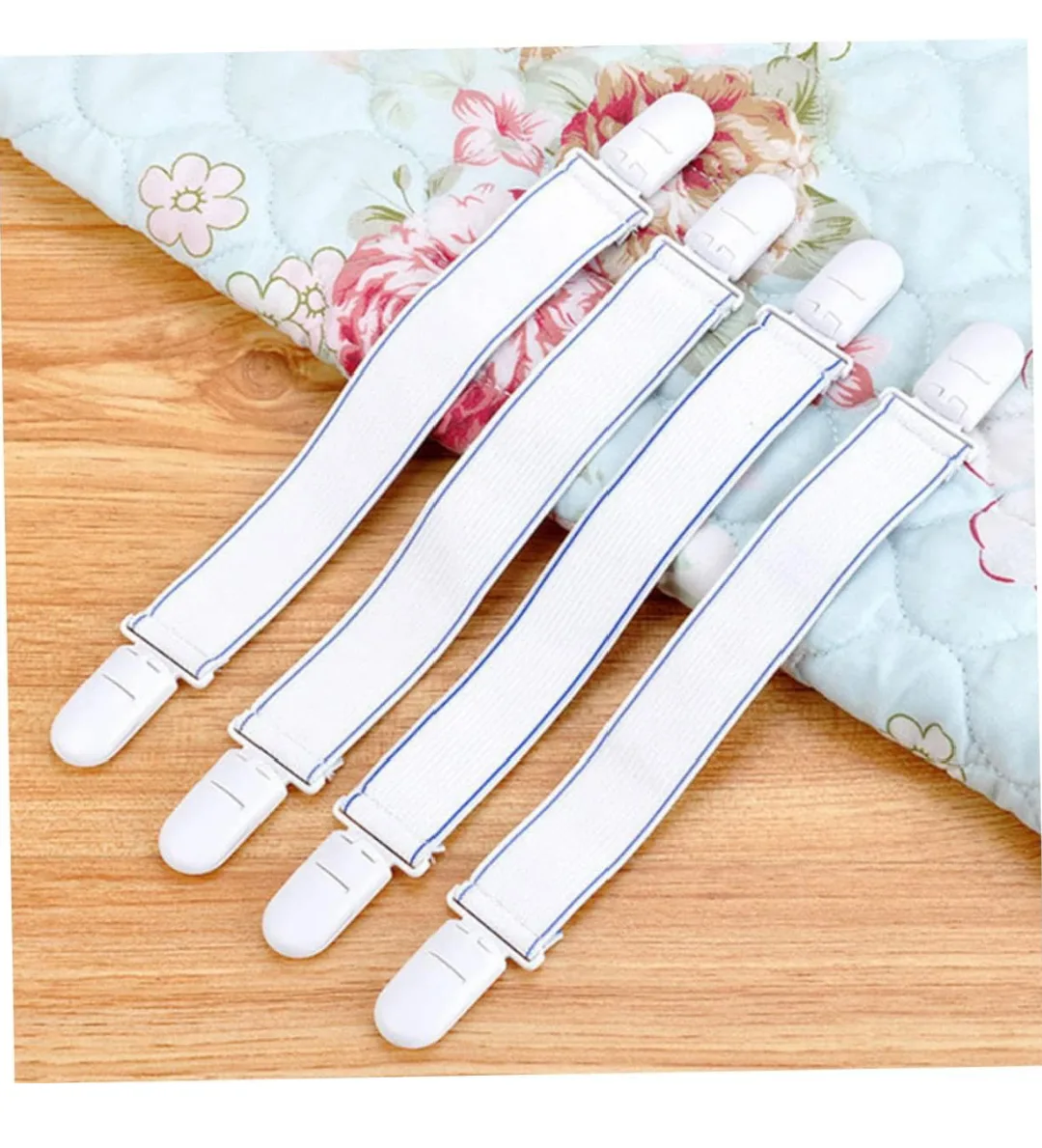 6 Pack White Bed Sheet Fasteners image indicator(2)