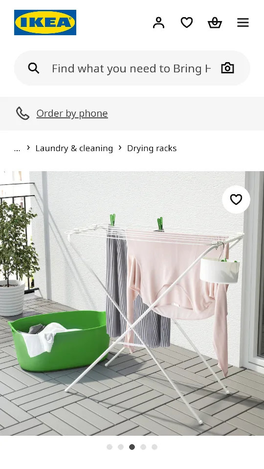 IKEA JÄLL Drying Rack - White image indicator(3)