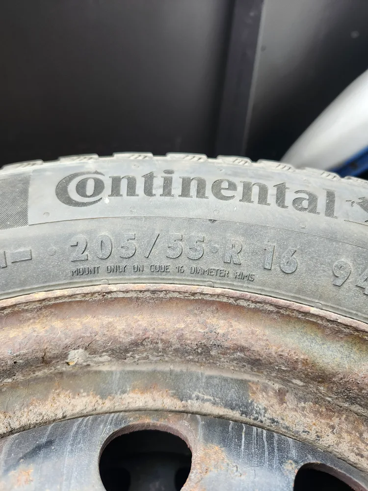 Set of 4 Continental Winter Tires off a 2012 jetta image indicator(2)