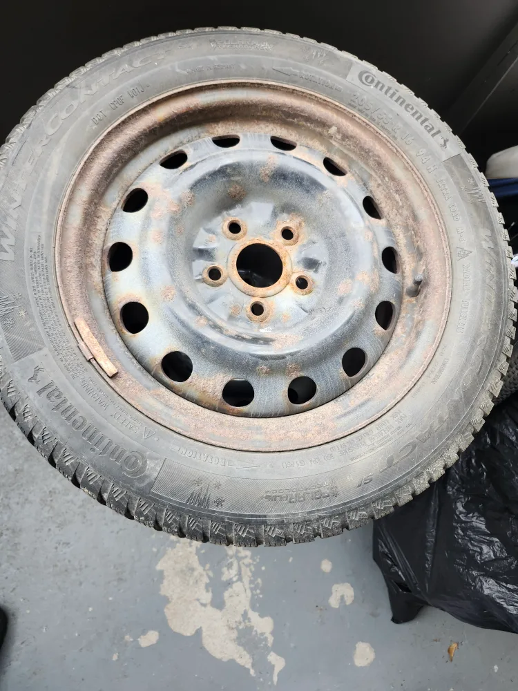 Set of 4 Continental Winter Tires off a 2012 jetta image indicator(3)