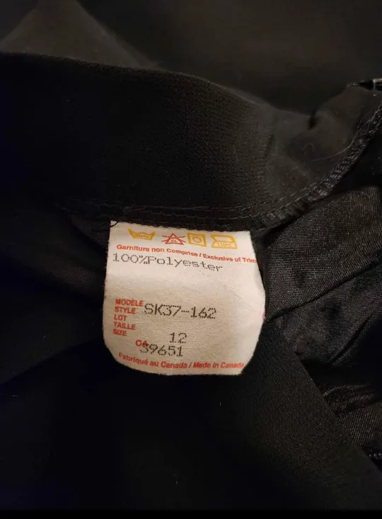 Black Long Formal Skirt Size 12 image indicator(3)