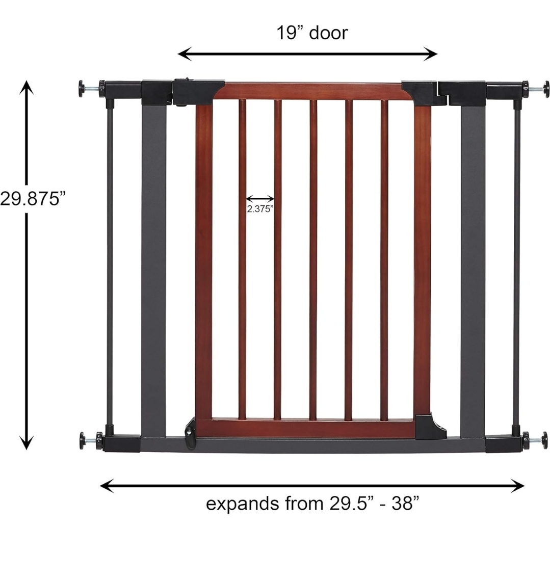Steel Pet Gate w Textured Graphite - photo 3