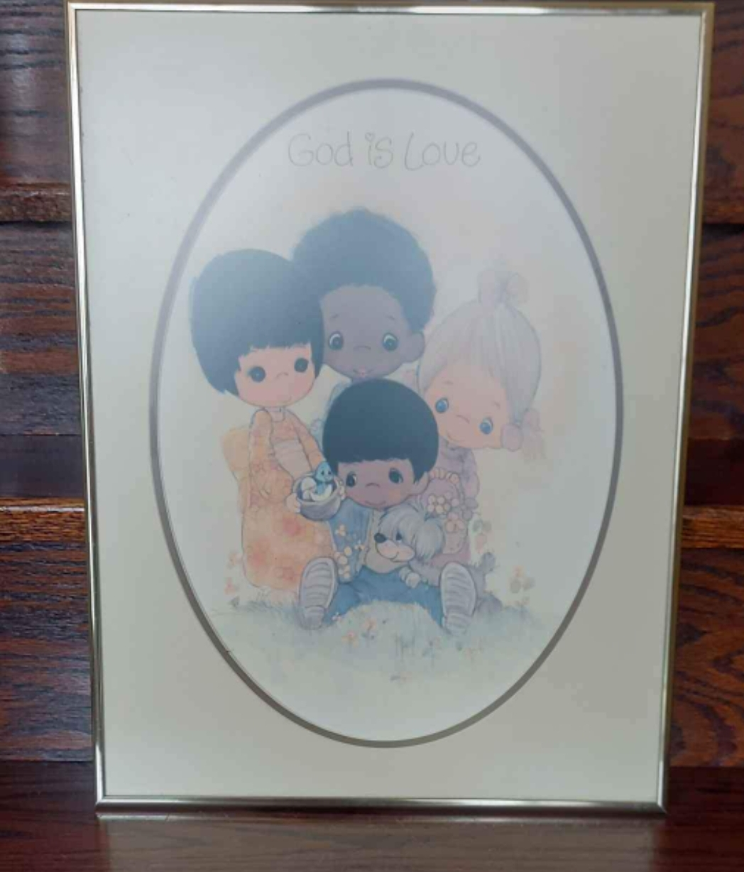 Precious Moments Framed Print - God is Love
