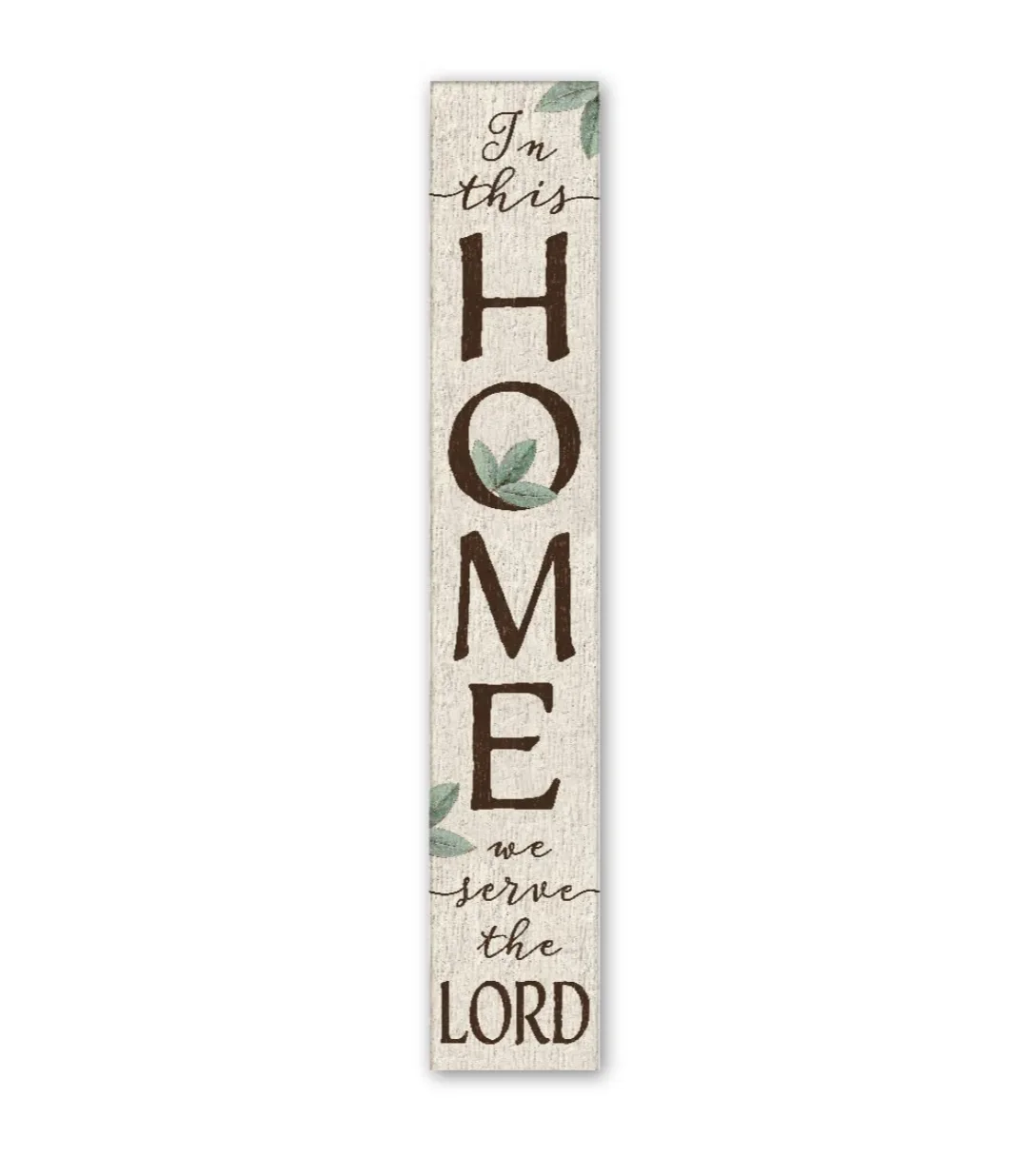 Welcome Sign, My Word! Serve the Lord, 8”x46.5” Porch Decor image indicator(3)