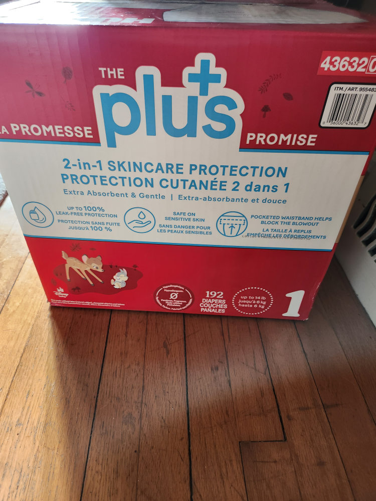 192 Count Size 1 The Plus Diapers