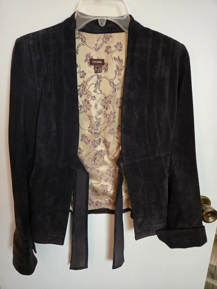 Danier Suede Jacket and skirt suit - Purple image indicator(2)