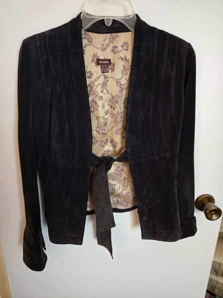 Danier Suede Jacket and skirt suit - Purple image indicator(3)