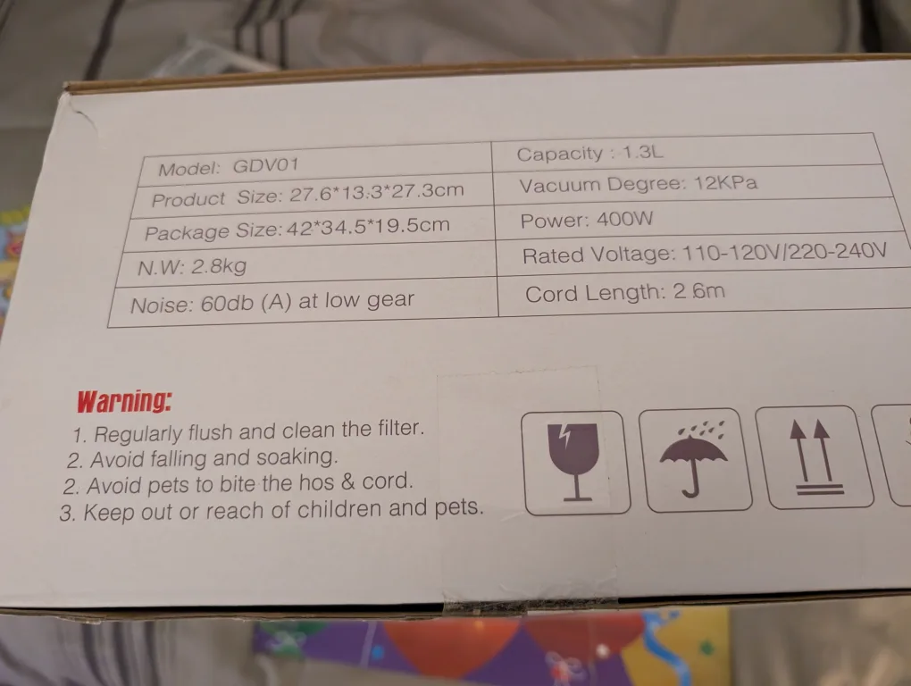 6 in 1 Pet Grooming Vacuum Cleaner - GVDV01 image indicator(3)