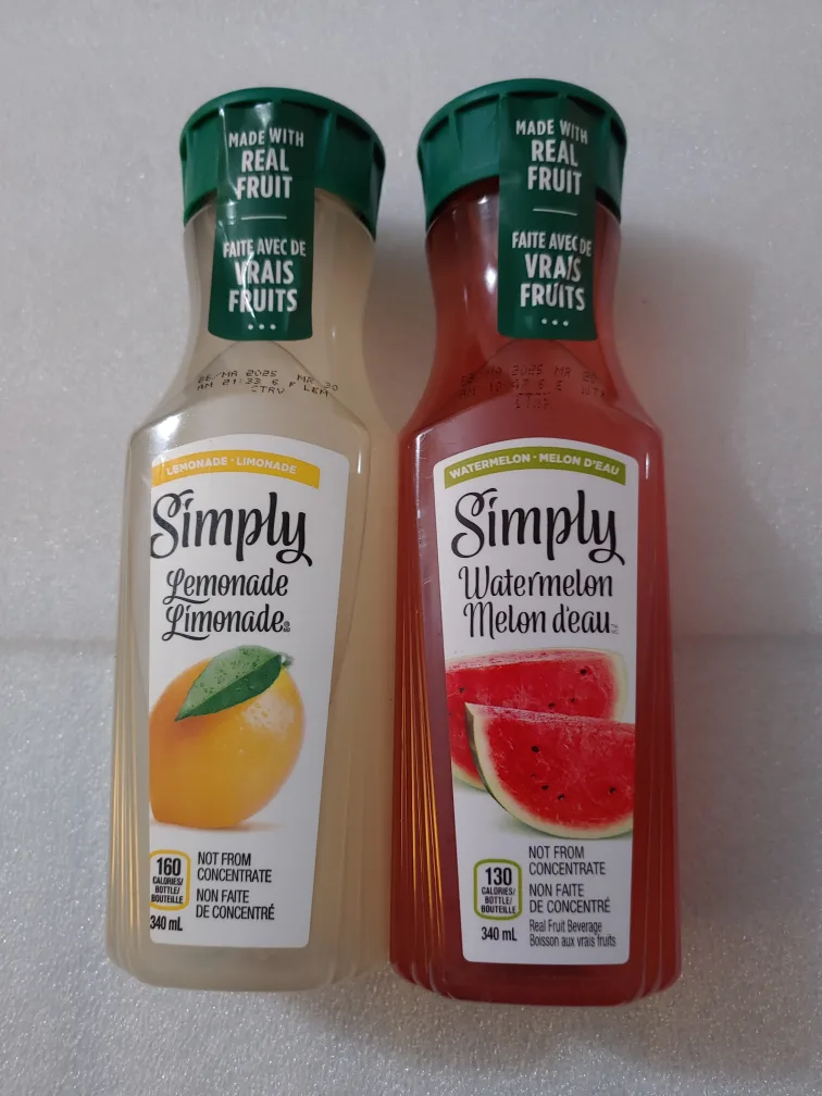 Two Simply Beverages - Lemonade & Watermelon thumbnail