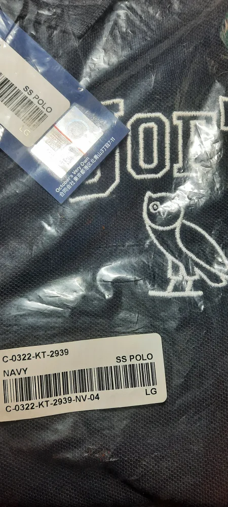 OVO University of Toronto Polo Shirt - Size Large - Navy image indicator(3)