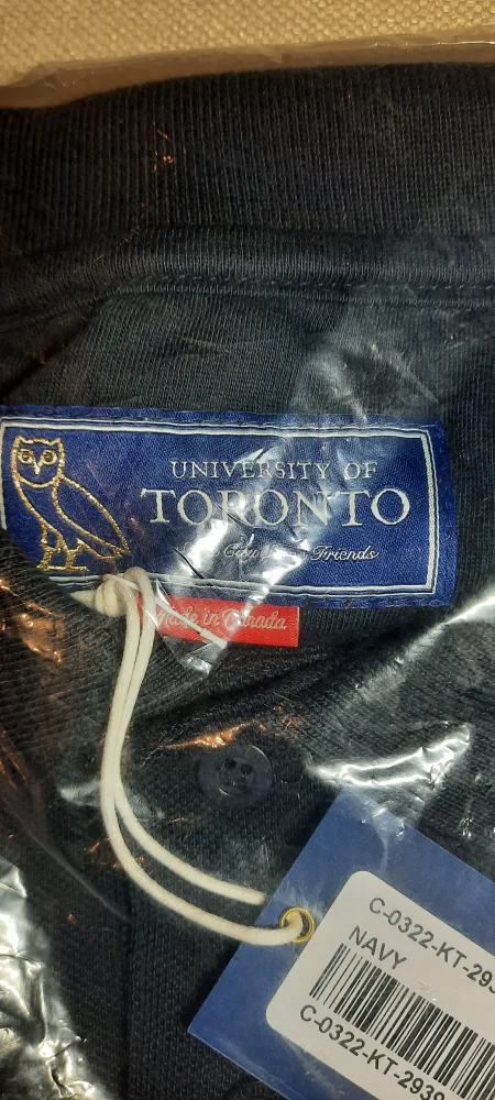 OVO University of Toronto Polo Shirt - Size Large - Navy image indicator(4)