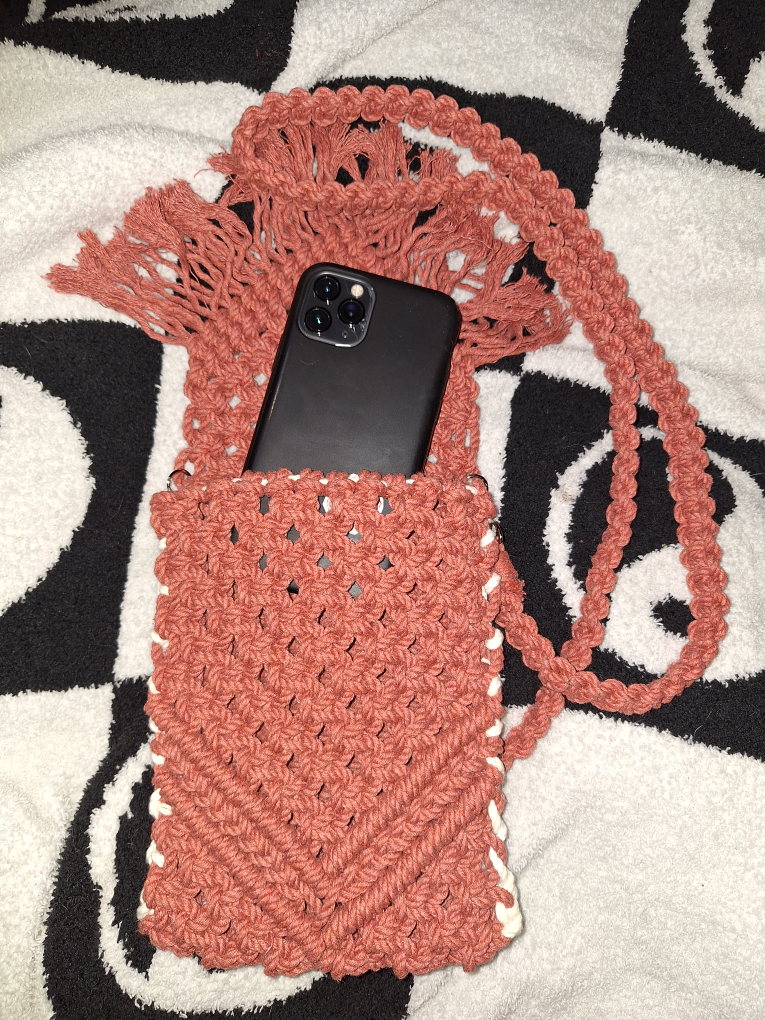 Crochet Phone Crossbody Bag - photo 2