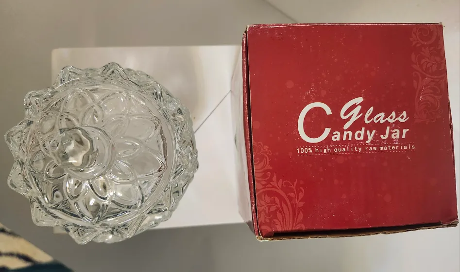Glass Candy Jar with Lid image indicator(2)