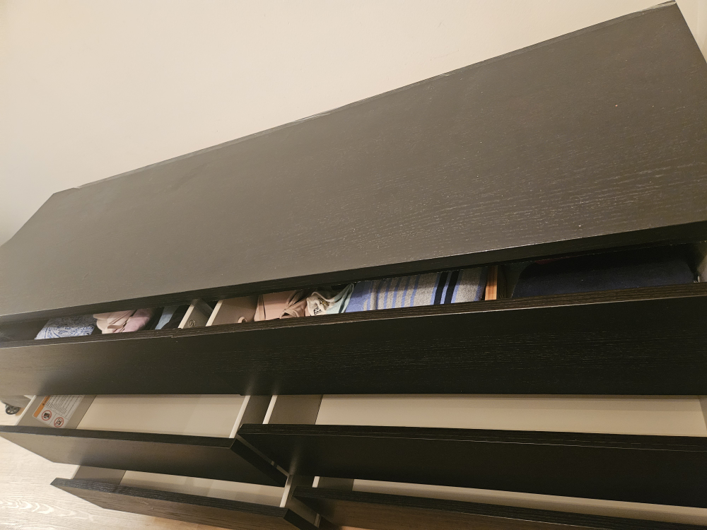 IKEA MALM 6-Drawer Dresser - Black-Brown - photo 2