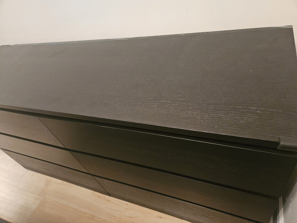 IKEA MALM 6-Drawer Dresser - Black-Brown - photo 3