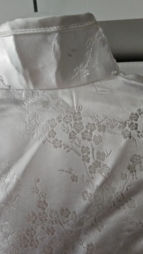 White Silk Cheongsam Dress, Small image indicator(4)