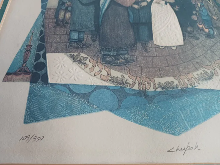 🎨🖼️ collector's item "Chupah" signed by Ebgi 109/950 image indicator(4)