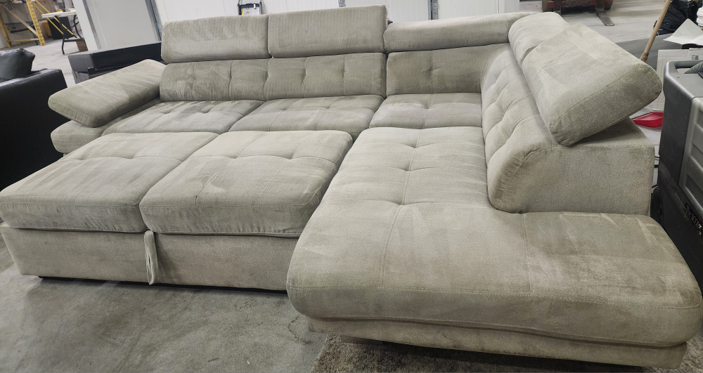 BEIGE SOFA WITH BED,STORAGE AND 2 USB PORTS.FREE DELIVERY!!! - photo 3