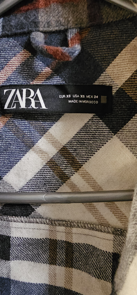 Zara Flannel Shirt Jacket - Size XS - photo 2