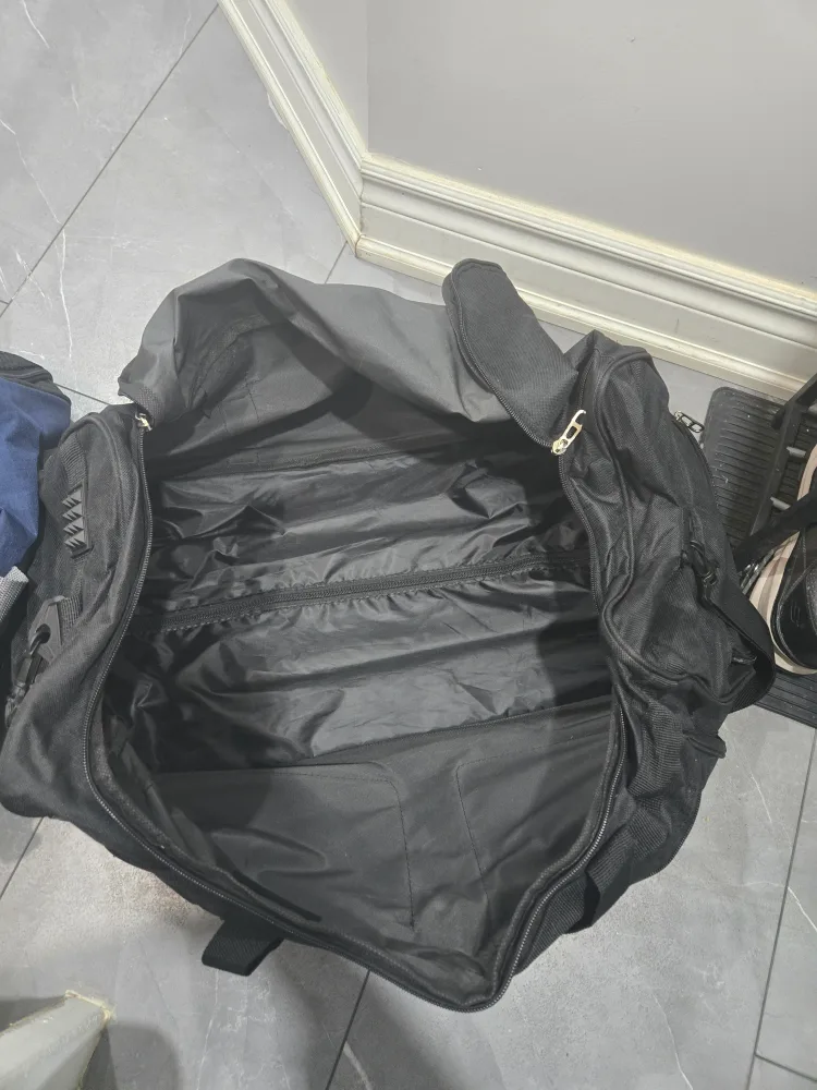 Large Black Rolling Duffle Bag image indicator(6)