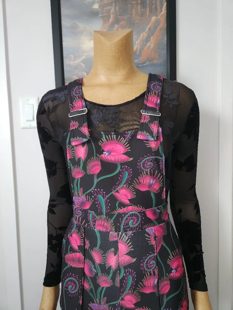 Black Milk Unique Venus Flytrap Print Overalls image indicator(2)