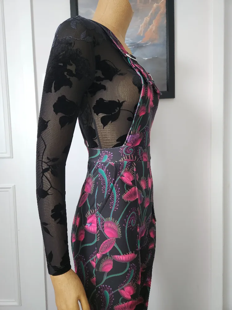 Black Milk Unique Venus Flytrap Print Overalls image indicator(3)