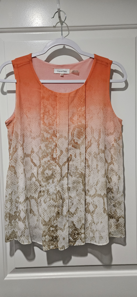 NEGOTIABLE - Calvin Klein Women's XS (Small) Sleeveless Blouse