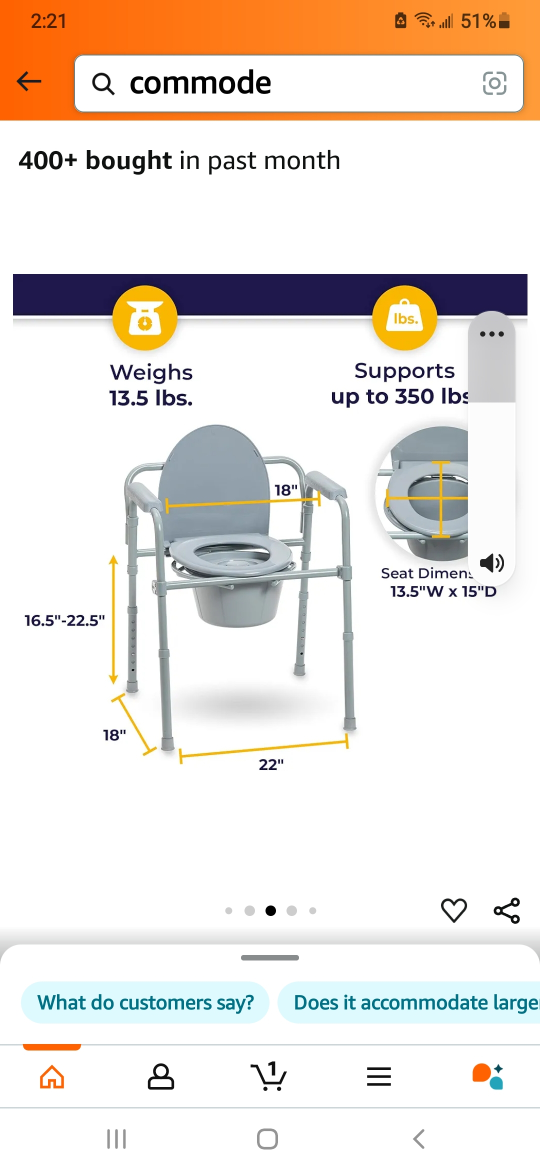 Drive Medical Bedside Commode Chair - photo 3