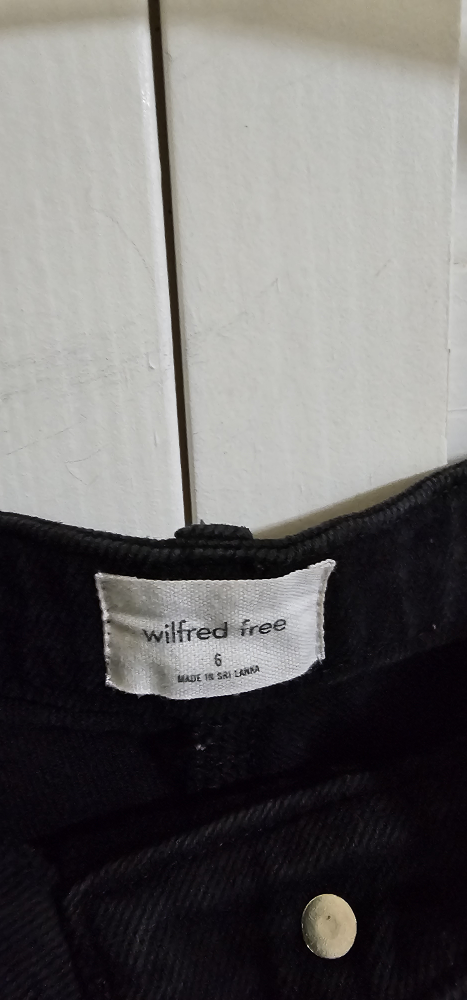 Wilfred Free Black Straight Leg Jeans - Size 6 - photo 2