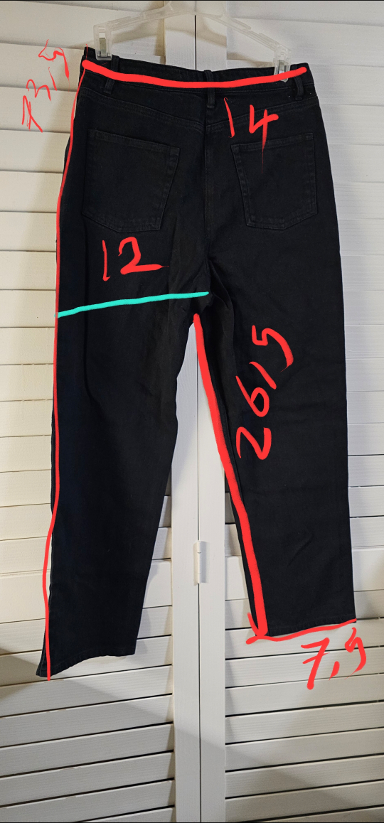 Wilfred Free Black Straight Leg Jeans - Size 6 - photo 3