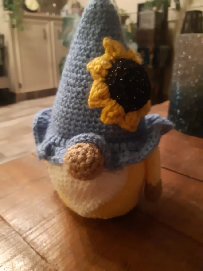 Sunflower Gnome handmade by doodle dog designs image indicator(10)