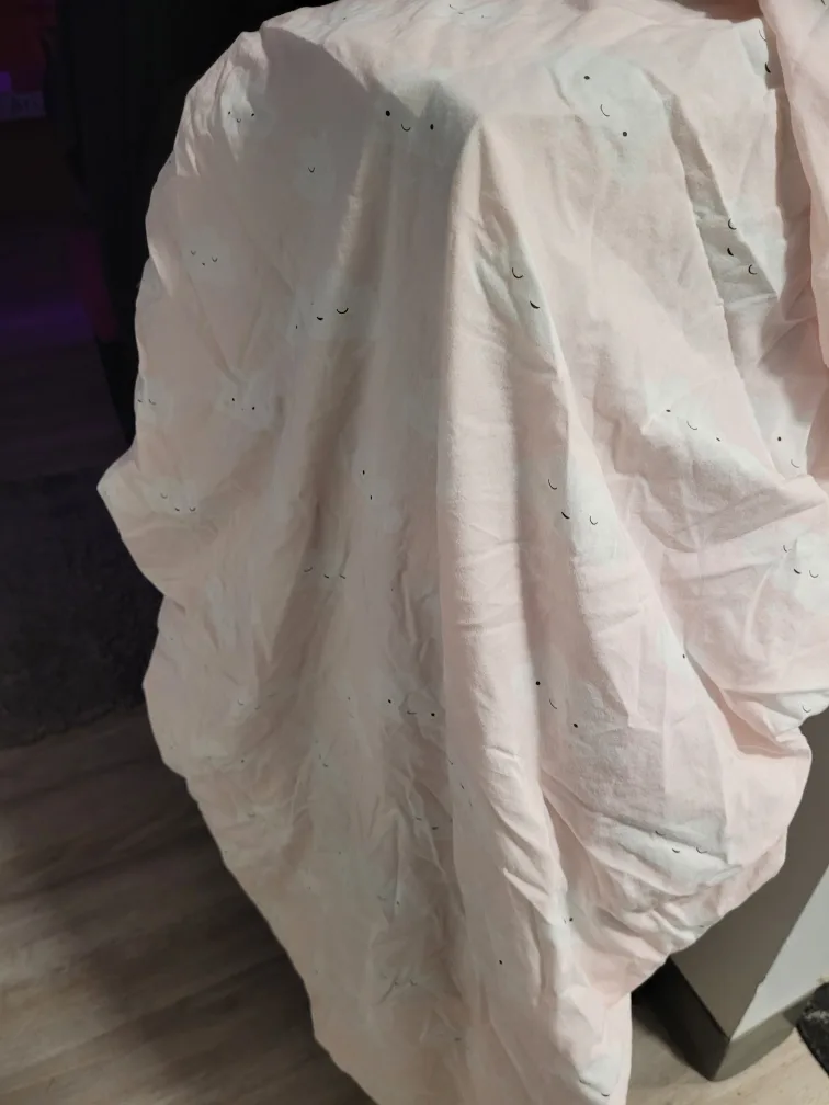 Pink Cloud Print Crib Sheet image indicator(2)