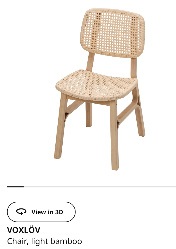 2 X IKEA VOXLÖV Chairs - Light Bamboo - photo 3