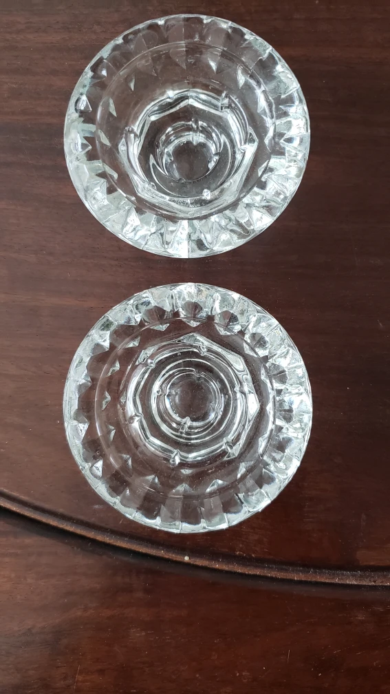 Pair of Crystal Candle Holders