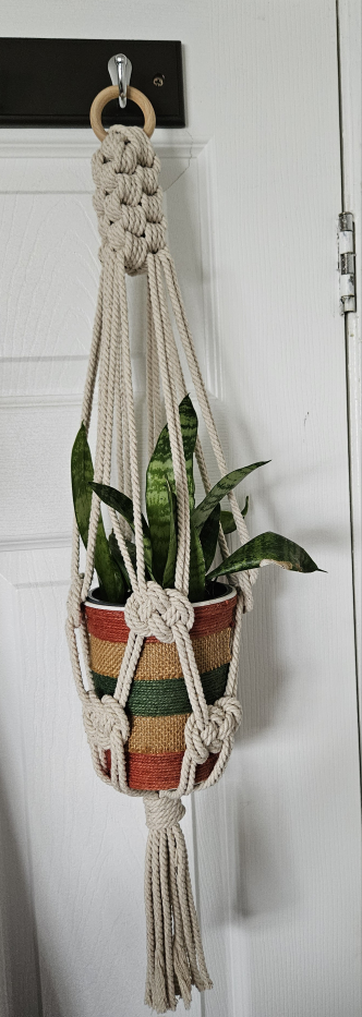 macreme plant hanging - photo 2