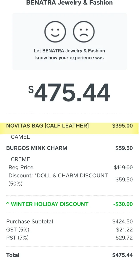 Brown Leather Handbag made in korea image indicator(7)